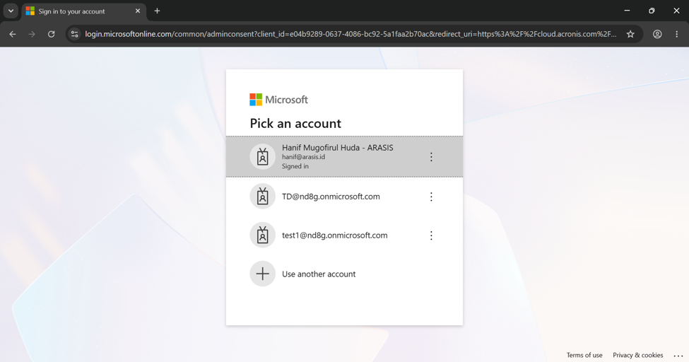 Panduan Teknis: Implementasi & Konfigurasi Acronis Email Archiving for Microsoft 365 image