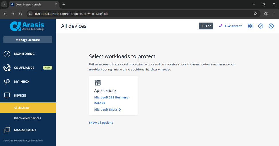 Panduan Teknis: Implementasi & Konfigurasi Acronis Email Archiving for Microsoft 365 image