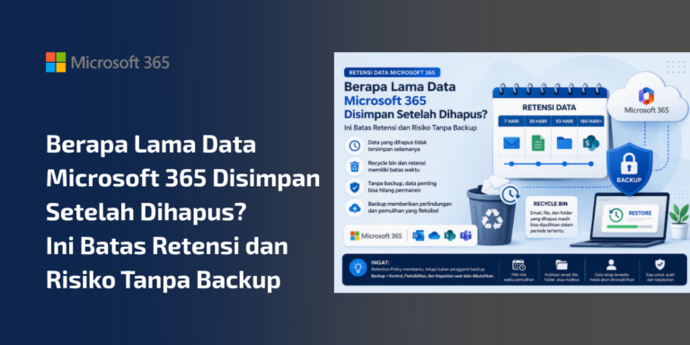 berapa lama data microsoft 365 disimpan setelah dihapus